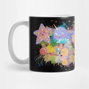 Colorful Sea Life For Kids Mug